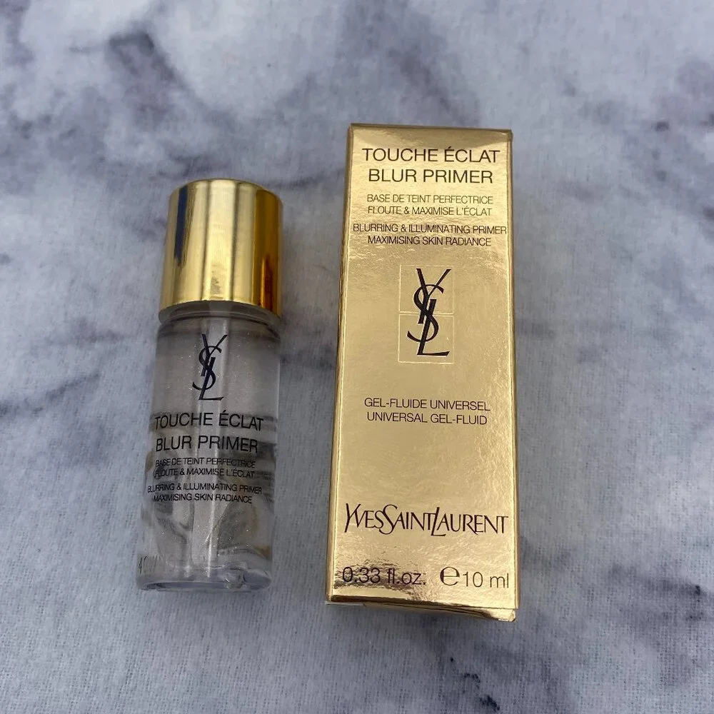 Yves Saint Laurent Beauty Mini Gift Set-Primer,Mascara,Lip Gloss Stick-3pc-NEW